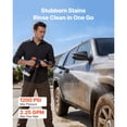 thumbnail image 2 of Cordless Pressure Washer, 1200PSI Brushless Motor, 6-in-1 Nozzle & Hose, 4-Speed, Battery Powered for Home Garden Patio, 2 of 5