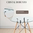thumbnail image 4 of Mesa De Comedor Auxiliar Redonda Vidrio Cristal Templado beige, 4 of 6