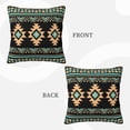 thumbnail image 3 of ZICANCN Vintage Aztec Tribal Style Throw Pillow Covers, Bed Couch Sofa Knit Decorative Pillow Covers for Living Room Farmhouse, 20"x20", 3 of 8