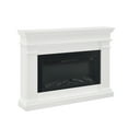 thumbnail image 5 of Bowery Hill 58.5" Modern Solid Wood Electric Fireplace in White, 5 of 11