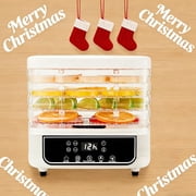 Food Dehydrator Machine, 5 Trays Electric Dehydrated Dryer with 72H Timer & Adjustable Temperature, 4 Modes LCD Display Electric Food Dryer for Jerky, Fruits, Veggies, Pet Treat, Herbs, Nuts, White