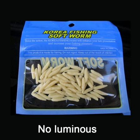 50Pcs Lot Lifelike Excellent Toughness Silicon Bionics Soft Lures Road Asia Bait Maggots Shape Tackle Worm Fishing Bait NO LUMINOUS