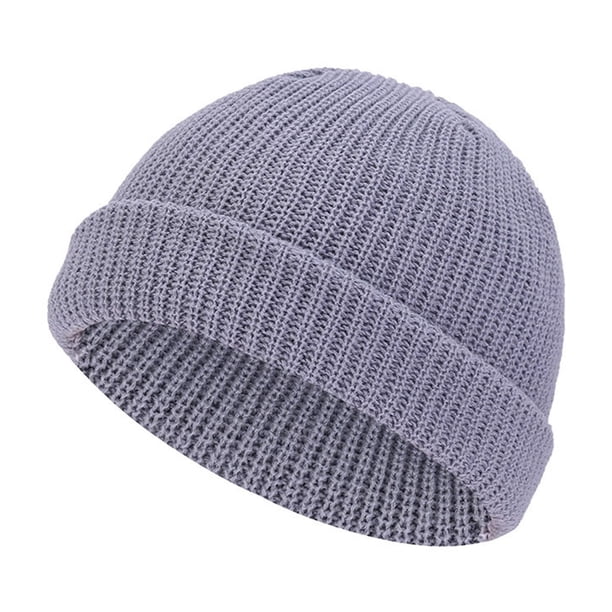 Gorra unisex vintage de punto de manga corta estilo hip hop, gorra de lana, gorra unisex de punto