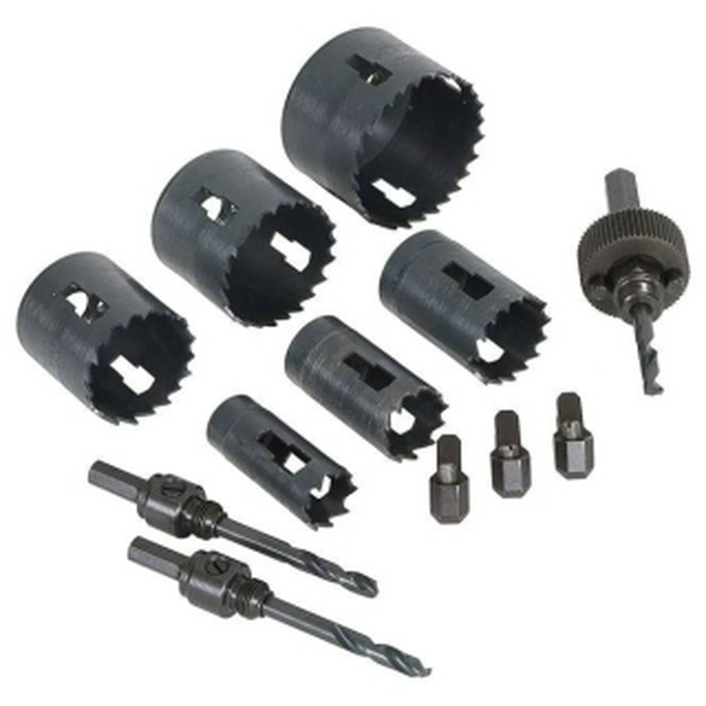 Greenlee 830Q Quick Change BiMetal Hole Saw Kit, 1/2" Through 2