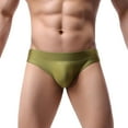 thumbnail image 1 of Aayomet Men's Briefs Breathable Comfortable Mesh Underwear,Green L, 1 of 4
