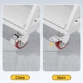 thumbnail image 4 of Supvox 6 Step Rolling Ladder, Carbon Steel, White, Safe and Mobile, for Warehouse, 4 of 8