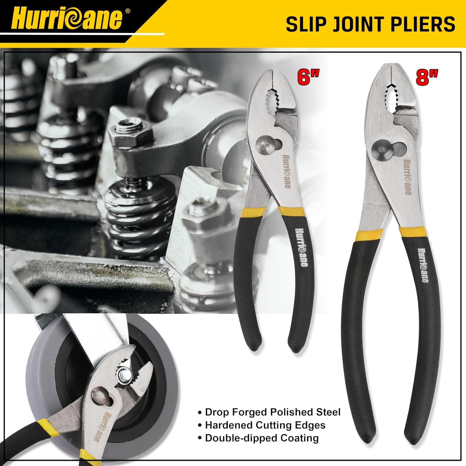 7-Piece Pliers Set - 8 Inch Groove Joint, Slip Joint, 7 Inch Linesman, 6 Inch Diagonal, Long Nose, Mini Long Nose