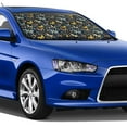 thumbnail image 4 of Fotbe Flowers Butterfly Car Windshield Sunshade | Sun Visor Protector Front Window Shade, Keeps Out UV Rays, Keeps Your Vehicle Cool-Medium, 4 of 7
