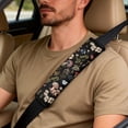 thumbnail image 5 of Xixirimido Car Seat Covers for Front Seats 5Pcs Car Accessories with Seat Belt Covers & Center Console Cover Universal Fit for SUVs,Vans,Trucks,Sedans, Cottagecore Mushroom Fern, 5 of 8