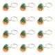 thumbnail image 3 of Anillos de llave de calabaza de resina 12 PCS con paquete individual para Halloween (naranja), 3 of 6