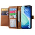 thumbnail image 3 of GANGXUN Wallet Case for iPhone 17 Pro , PU Leather Flip Cover with Card Slots, Zipper Pocket, Wrist Strap and Stand Function, 3 of 6