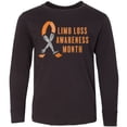 thumbnail image 3 of Inktastic Limb Loss Awareness Prosthetic Leg and Arm Orange Ribbon Long Sleeve Youth T-Shirt, 3 of 5