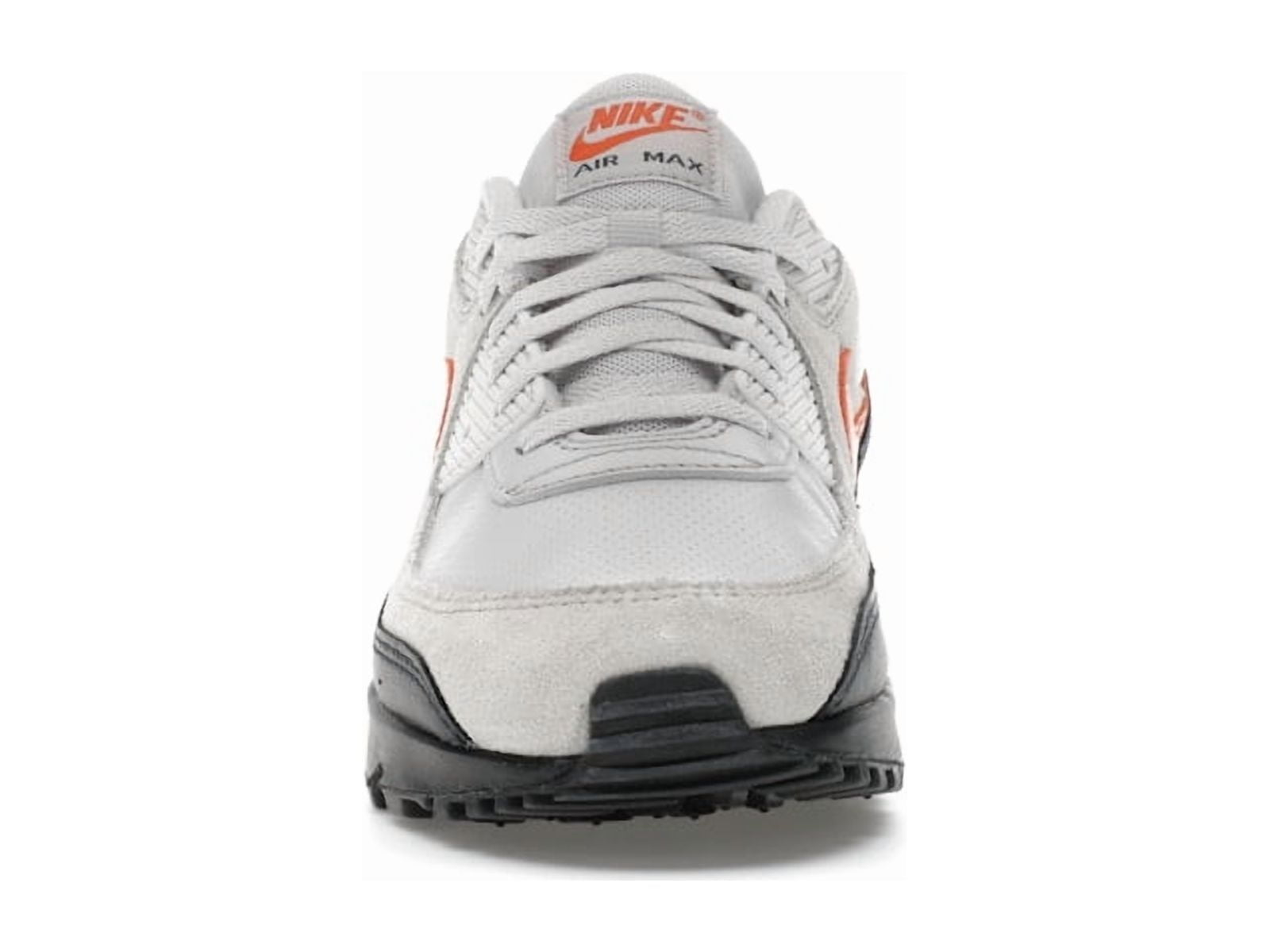 Nike Men's Air Max 90 Vast Grey Safety Orange Running Shoes, from