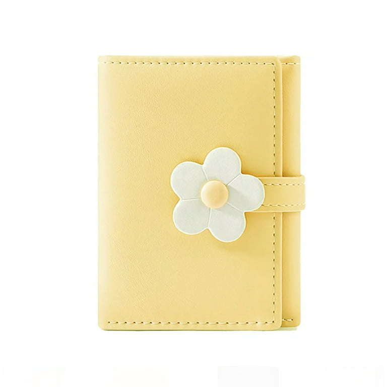 Flower Pattern Small Wallet Tri-Fold Credit Card Holder Portable,Money,Cash for Lady,For Female,White-collar Workers College,Work, Business, Commute
