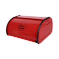 thumbnail image 4 of Panera con tapa enrollable, caja de metal para pan, soporte portátil para almacenar pan. Rojo, 4 of 9