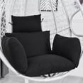 thumbnail image 2 of SHANNA Hanging Chair Cushion, Cushions for Hanging Egg Chair,Washable Swing Chair Cushion, Thicken Patio Hanging Egg Chair Pad, Garden Hanging Basket Chair Seat, Black, 2 of 9