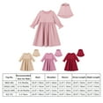thumbnail image 2 of IDOPIP 2Pcs Muslim Abaya Dress for Baby Girls Arabic Dubai Modest Dress with Full Cover Hijab, 2 of 7