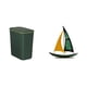 thumbnail image 1 of Cesto De Basura De Cocina Que Ahorra Espacio Y Escultura De Velero De Hierro, Adorno De Mesa Para Baño, Sala De Manualidades, Colección De Decoración Feng Shui, Figura Decorativa Para Centro, 1 of 8