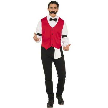 Old Fashioned Wild West Saloon Bartender Adult Men Halloween