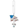 thumbnail image 2 of Ganz Color Car Charm - Americana Flag, Zinc, Epoxy, Iron, 2 Inches Width, 7.50 inches Height, Silver, 2 of 2