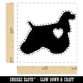 thumbnail image 2 of American Cocker Spaniel Dog with Heart Self-Inking Rubber Stamp Ink Stamper - Black Ink - Small 1 Inch, 2 of 7