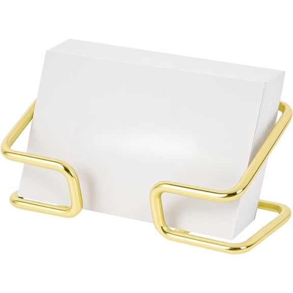 Metal Business Card Holder for Desk, Cute Card Display Stand, Compatible with Various Countertops, Gold