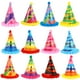 thumbnail image 1 of 12 adorables sombreros de cumpleaños con bolas de pelo, sombreros de papel para fiesta, suministros divertidos para fiestas, 1 of 6
