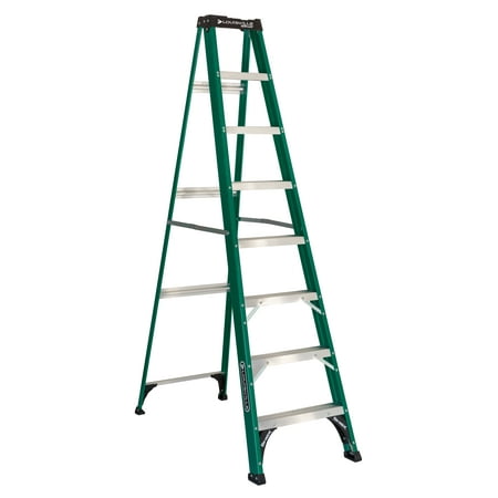 Louisville Ladder FS4008 8 ft. Fiberglass Step Ladder, Type II, 225 Lbs Load Capacity