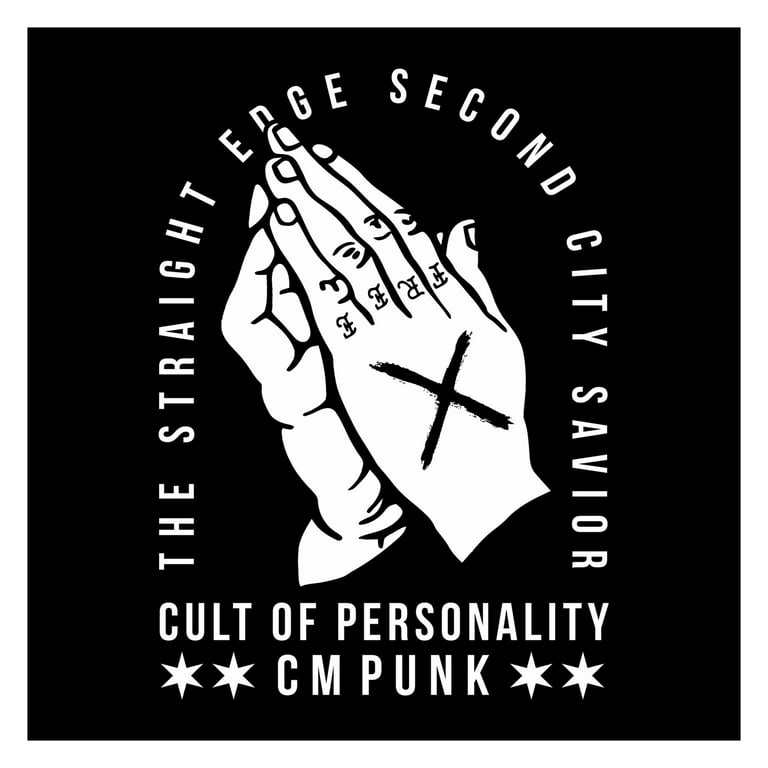 LICENSED Pro Wrestling Tees™ Womens CM Punk Hands HQ Fashion Tee 
