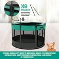 thumbnail image 3 of Ruff 'n Ruffus Portable Foldable Pet Playpen + Free Carry Case & Bowl | Indoor/Outdoor Water-Resistant Shade Cover, 3 of 7