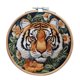 thumbnail image 2 of Kits Bordado Punto Cruzado Tigre Con Hilo Color Tela Aro, 2 of 9