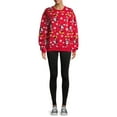 thumbnail image 2 of Mickey Mouse Juniors Printed Snowflake Holiday Sweatshirt, 2 of 6
