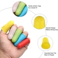 thumbnail image 3 of Uxcell 9Pcs Protectores de Dedos de Goma de Silicona en 3 Tamaños Amarillo, 3 of 6