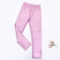 thumbnail image 3 of Bixock Girls Shiny Metallic Leggings High Waist Dance Pants with Pockets Kids Soild Color Soft Casual Yoga Pant Performance Activewear Girls Clothings Size 9-10Years, 3 of 6