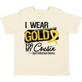 thumbnail image 3 of Inktastic Childhood Cancer Ribbon for My Cousin Boys or Girls Toddler T-Shirt, 3 of 5
