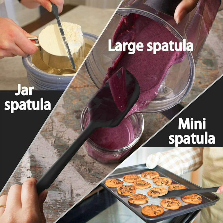 Silicone Jar Spatula | 600F Heat Resistant Non-Stick Rubber Scraper |  Perfect for Jars, Smoothies, B…See more Silicone Jar Spatula | 600F Heat