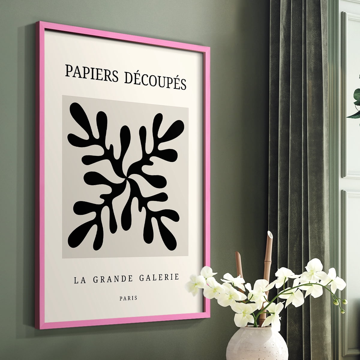 Matisse CCCXCVIII in Pink Solid Wood 16 x 20 Framed Print