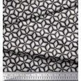 thumbnail image 3 of Soimoi Modal Satin Fabric Geometric Mandala Print Fabric by the Yard 42 Inch Wide, 3 of 3