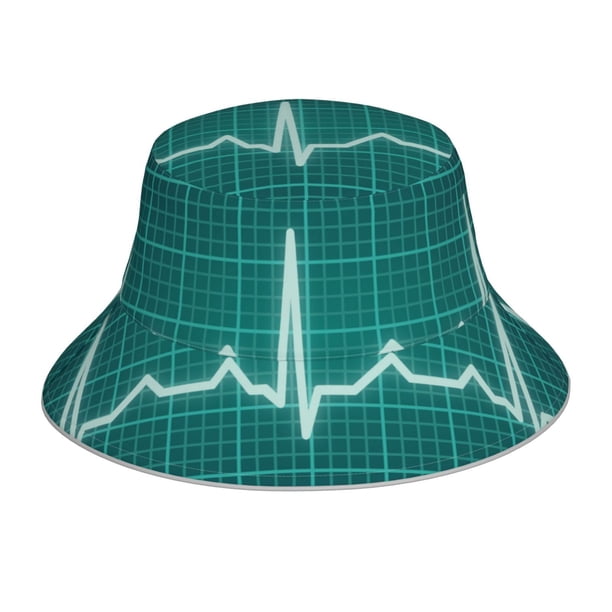 Balery ECG Wave Sombreros para el sol para hombre y mujer, sombrero de pescador con UPF 50+