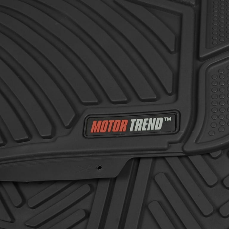 Motor Trend FlexTough Floor Mats for Cars, Black Deep