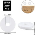 thumbnail image 6 of 400pcs 8mm White Clay Heishi Beads Flat Round Polymer Beads Vinyl Disc Beads for Summer Wakiki Hawaii Jewelry Making, 6 of 7