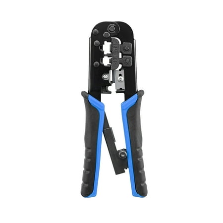

Ratcheting Crimping Tool 3 in 1 Multifunction Wire Crimpers Stripper Cutter 8P 6P Network Line Telephone Wire Crimping Cable Stripping Cutting Electrician Hand Tool
