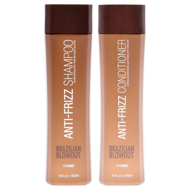 Champú y acondicionador Brazilian Blowout 12 oz Kit Anti Frizz 2 Pc