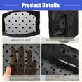 thumbnail image 5 of Vocoste 3 Pcs Heart Shape Print Mesh Makeup Bag Clear Makeup Pouch Mesh Bags with Zipper for Women Black, 5 of 7