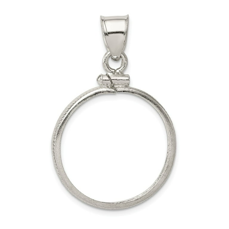 【Numbering】関税/送料込み Round Bezel Balance Necklace FB Jewels Sterling Silver 21.1 x 2mm $0.05 Plain Coin Bezel