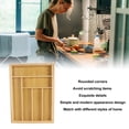 thumbnail image 4 of Kitchen Silverware Organizer Tray, Multi Compartments Retractable Design Wooden Cutlery Tray for Kitchen Utensil Storage, 4 of 8