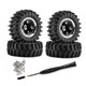 thumbnail image 3 of 4 ruedas y neumáticos para coche RC a escala 1/30, repuestos portátiles para SCX30 Negro, 3 of 9