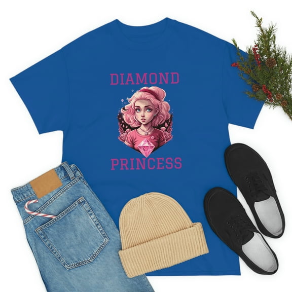 Diamond Princess Pink Power Unisex Heavy Cotton Tee