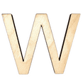 thumbnail image 1 of 22" Tall MDF Letter W | 1/4" Thick Birch | Krafty Supply Letters | Arial | Wooden Letter, 1 of 3