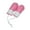 Pink White, variant on comerut 1 Pair Mini Boxing Gloves Pendant Car Rearview Mirror Decoration Mini Cute Simulation Plastic Gloves Hanging Ornament Display Car Interior Accessories